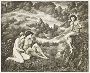 Burne Jones Edward Prints: The Garden of Pan, c1886, (1900). Creator: Unknown