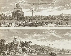 Landscaped Prints: Garden pavilion The Cave at Jakobsdal (now Ulriksdal Palace)