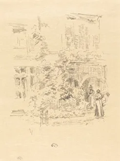 Rosenwald Collection Prints: The Garden Porch, 1894. Creator: James Abbott McNeill Whistler