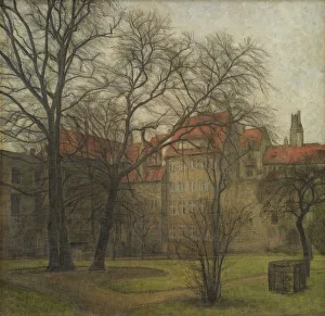 Copenhagen Kobenhavn Denmark Prints: The Garden of the Prince's Palace, Copenhagen, 1905. Creator: Svend Hammershoi