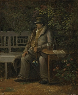 Bushes Prints: In the Garden, probably 1819-1820. Creator: Thomas Fearnley