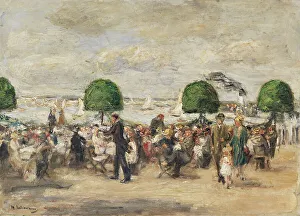 Garden Restaurant at Wannsee - The Schwedenpavillon, c. 1925. Creator: Liebermann, Max (1847-1935). Garden Restaurant at Wannsee - The Schwedenpavillon, c. 1925. Creator: Liebermann, Max (1847-1935)