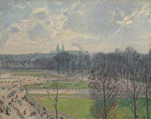 The Garden of the Tuileries on a Winter Afternoon, 1899. Creator: Camille Pissarro
