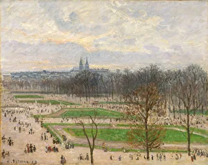 The Garden of the Tuileries on a Winter Afternoon, 1899. Creator: Camille Pissarro The Garden of the Tuileries on a Winter Afternoon, 1899. Creator: Camille Pissarro