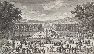 Andre Lenotre Gallery: The Garden of Versailles, 1660-95. 1660-95. Creator: Adam Perelle