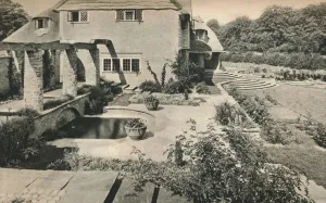 Garden of Wood House Copse, Holmbury St. Mary. Looking East, c1926. Artists: Oliver Falvey Hill, Unknown