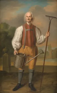 Water Can Prints: A Gardener, 1735. Creator: Balthasar Denner