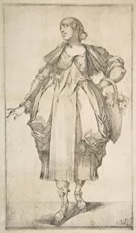 Bellange Jacques Gallery: Gardener with a Basket on her Arm, from Hortulanae series, 1612-16