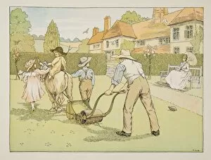 The Gardener, from Four and Twenty Toilers, pub. 1900 (colour lithograph)