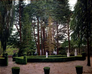 Gardens of Aranjuez, oil on canvas by Santiago Rusinol