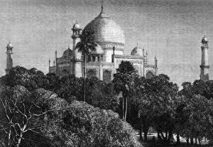 Agra Uttar Pradesh India Gallery: The Gardens, c1891. Creator: James Grant