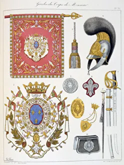 Maison Du Roi Prints: Gardes-du-Corps de Monsieur, Insignia Artist: Eugene Titeux