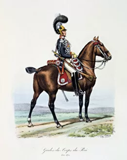 Images Dated 6th December 2005: Gardes-du-Corps de Roi, 1820-1830 Artist: Eugene Titeux
