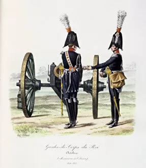 Images Dated 6th December 2005: Gardes-du-Corps de Roi, Artillery, 1814-15 Artist: Eugene Titeux