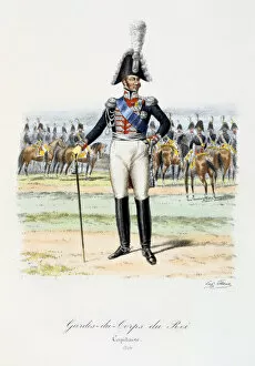 Images Dated 6th December 2005: Gardes-du-Corps de Roi, Capitaine, 1814 Artist: Eugene Titeux