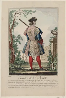 Maison Du Roi Prints: Gardes de la prevote, 1756. Creator: De Fehrt, Antoine Jean (1723-1774)