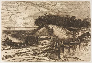 Gardiners Bay, Long Island, seen from Fresh Pond, 1881. Creator: Mary Nimmo Moran (American