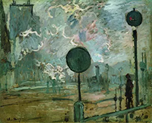 Saint Lazare Prints: The Gare Saint Lazare (Le Signal). Artist: Monet, Claude (1840-1926)
