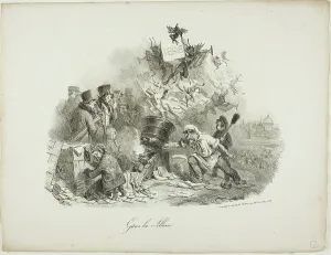 Setting Free Prints: Gâres les Albums, 1828. Creator: Auguste Raffet