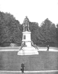 James A Prints: Garfield Statue, Washington DC, USA, c1900. Creator: Unknown