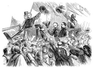 Tipping Hat Prints: Garibaldi's entry into Naples - a sketch in the Strada di Toledo