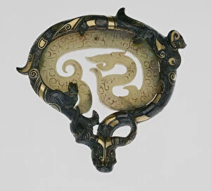Inlay Gallery: Garment Hook, Eastern Zhou dynasty (770-221 B.C.). Creator: Unknown