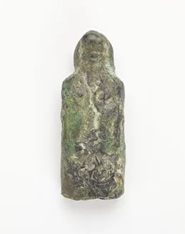 Jewelry And Ornament Prints: Garment hook or handle, fragment, Possibly Han dynasty, 206 BCE-220 CE. Creator: Unknown