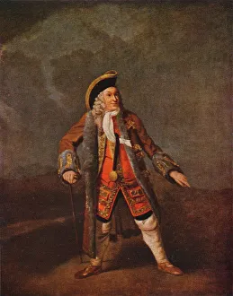 Gentlemans Club Gallery: Garrick as Lord Chalkstone, c1740 (1948). Artist: Johan Zoffany