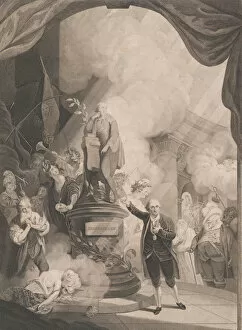 Alderman John Boydell Gallery: Garrick Speaking the Jubilee Ode, 1784. Creator: Caroline Watson