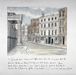 The Garricks Head Tavern, Bow Street, Westminster, London, 1870. Artist: F Herbert