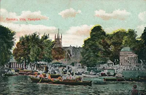 Garrick Prints: Garricks Villa, Hampton, c1910