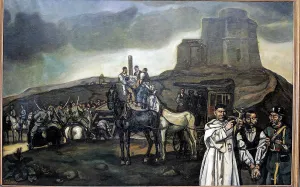Crosses Prints: Garrote vil, 1931. Creator: Jose Gutierrez Solana