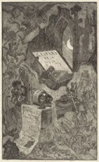 Witchcraft Collection: Gaspard de la Nuit, 1868. Creator: Felicien Rops