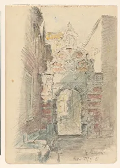 City Gate Prints: Gasthuispoort in Hoorn, 1915. Creator: Jan Hoynck van Papendrecht