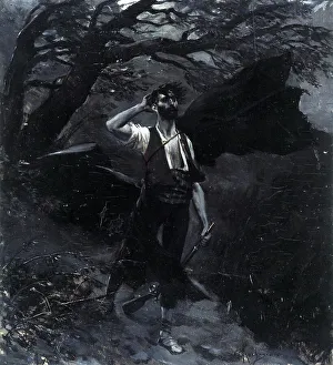 Georges Antoine Rochegrosse Prints: Gastibelza, c1886. Creator: Georges Antoine Rochegrosse