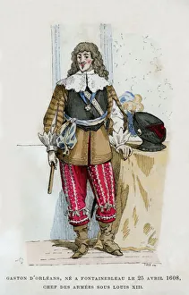 Louis Xiii Prints: Gaston, Duc d Orleans, commander of the armies under Louis XIII of France, 1882-1884