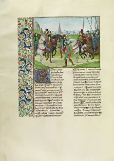 Retinue Prints: Gaston Phebus, Count of Foix, with his Retinue