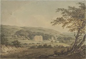 Watercolor Paint Prints: Gatcombe House on the Isle of Wight, 1827-1837. Creator: Anthony Vandyke Copley Fielding