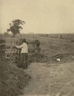 Images Dated 29th March 2021: The Last Gate, in or before 1895. Creator: Dr Peter Henry Emerson