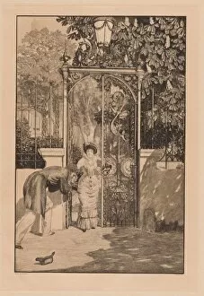 Kissing Gallery: At the Gate (Am Thor), 1887. Creator: Max Klinger