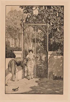 Gateway Gallery: At the Gate (Am Thor), 1887. Creator: Max Klinger