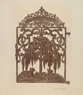 Gate, c. 1940. Creator: Sarkis Erganian