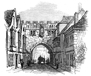 Salisbury Wiltshire England Prints: Gate, High-Street, Salisbury, 1872. Creator: Unknown