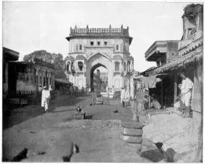 Gate to Lucknow , India, late 19th century. Artist: John L Stoddard Gate to Lucknow , India, late 19th century. Artist: John L Stoddard