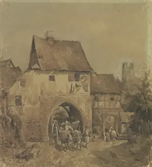 Aged Prints: Gate to Munzenberg, c1840s. Creator: Jakob Dielmann