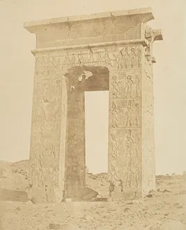 Luxor Al Uqsur Prints: Gate of Ptolemy Philomeder, B. C. 180, Karnac, ca. 1856. Creator