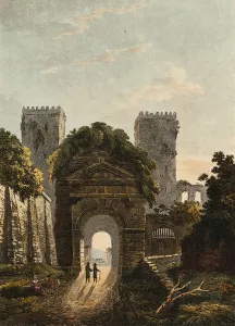 Lucius Domitius Aurelianus Collection: The Gate of St. Sebastian, plate seventeen from the Ruins of Rome, published March 1