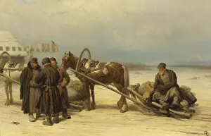 At the Gates. Artist: Sokolov, Pyotr Petrovich (1821-1899)