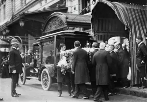 Gilded Age Prints: Gates Funeral N.Y. 1911. Creator: Bain News Service