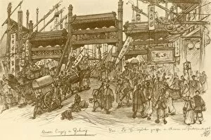 Gates in Peking, China, 1898. Creator: Christian Wilhelm Allers